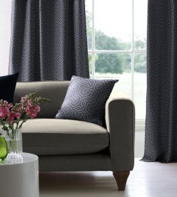 Opus Fabric by Arley House Black / Navy