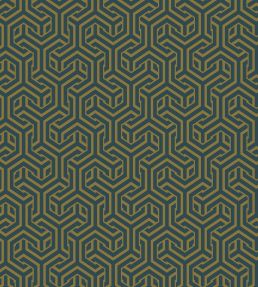 Opus Fabric by Arley House Blue / Mustard