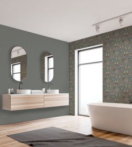 Opus Wallpaper by Arley House Charcoal