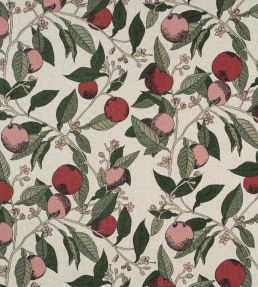 Orange Grove Fabric by James Hare Cherry Rose