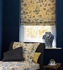 Orchard Blossom Fabric by Sanderson Lemon/Green