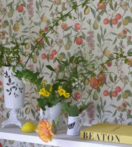 Orchard Fruits Wallpaper by Designers Guild Parchment