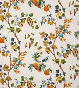 Orchard Linen Fabric by Osborne & Little Orange