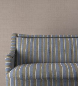 Orchard Stripe Fabric by Fermoie Blue/Brown