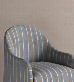 Orchard Stripe Fabric by Fermoie Blue/Brown