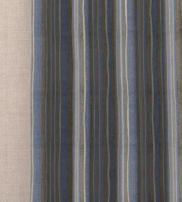 Orchard Stripe Fabric by Fermoie Blue/Brown