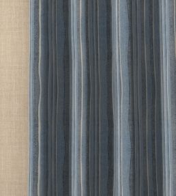 Orchard Stripe Fabric by Fermoie Blue/Navy