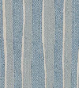 Orchard Stripe Fabric by Fermoie Sky Blue