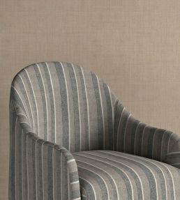Orchard Stripe Fabric by Fermoie Charcoal