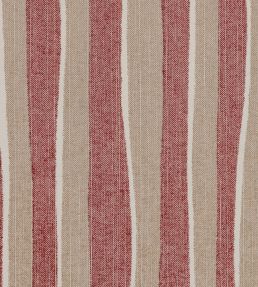 Orchard Stripe Fabric by Fermoie Raspberry