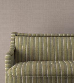 Orchard Stripe Fabric by Fermoie Chartreuse