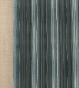 Orchard Stripe Fabric by Fermoie Ocean Blue