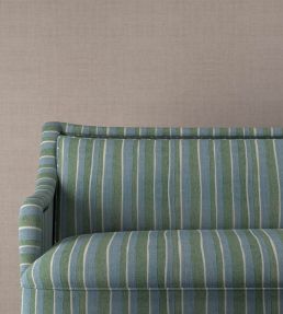 Orchard Stripe Fabric by Fermoie Deep Sea