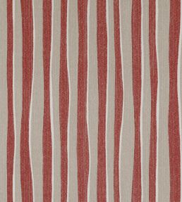 Orchard Stripe Outdoor Fabric by Fermoie Red