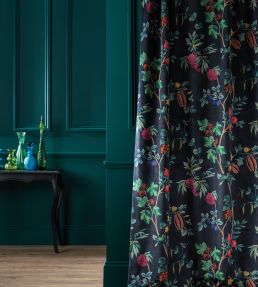 Orchard Velvet Fabric by Osborne & Little Midnight