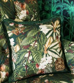 Orchid Bloom Pillow 20 x 20" by MINDTHEGAP Green