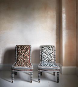 Orford Fabric by Nina Campbell Peacock/Coral
