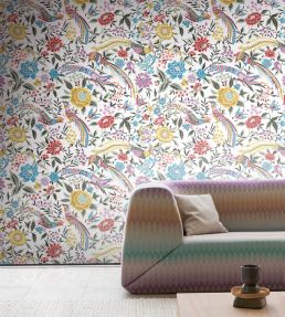 Oriental Garden Ricamo Wallpaper by Missoni Multi