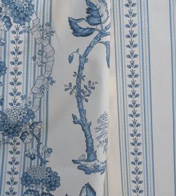 Eastern Stripe Fabric by Titley and Marr Ocean