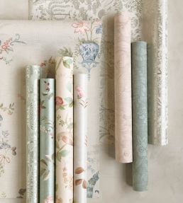 Origami Wallpaper by Eijffinger Blue/Rosegold
