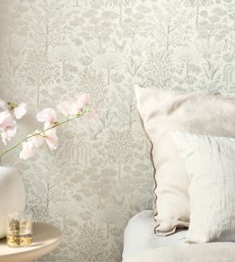 Origami Wallpaper by Eijffinger White/Silver