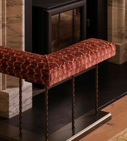 Orion Fabric by Jane Churchill Red