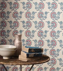 Orleans Wallpaper by DADO 03 Red and Blue