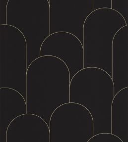 Ornament Wallpaper by Caselio Noir Dore