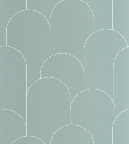 Ornament Wallpaper by Caselio Vert D Eau Blanc