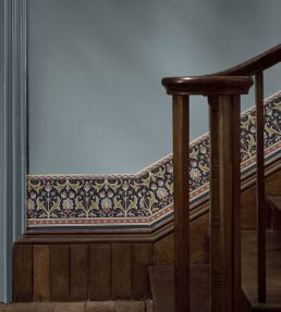 Ornamental Frieze Wallpaper by Morris & Co Indigo/Thyme