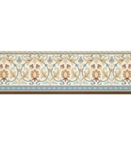 Ornamental Frieze Wallpaper by Morris & Co Linen/Woad