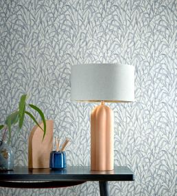 Ornamental Grasses Wallpaper by 1838 Wallcoverings Pewter