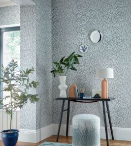 Ornamental Grasses Wallpaper by 1838 Wallcoverings Pewter