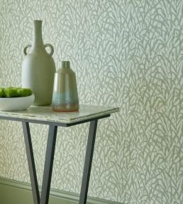 Ornamental Grasses Wallpaper by 1838 Wallcoverings Sage