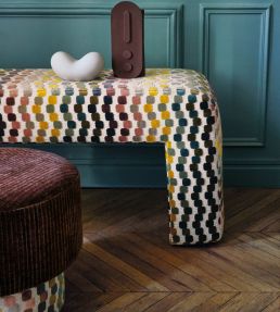 Orphisme Fabric by Casamance Noir / Tabac