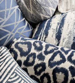 Ortega Fabric by Clarke & Clarke Ink