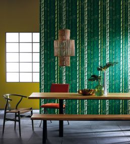 Bamboo Wallpaper by Osborne & Little Mustard
