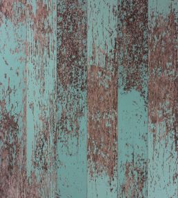 Driftwood Wallpaper by Osborne & Little Teal / Metallic Copper