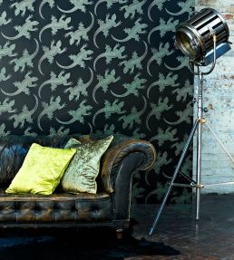Komodo Wallpaper by Osborne & Little White/Silver