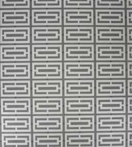 Kikko Trellis Vinyl Wallpaper by Osborne & Little Black/Pale Gilver