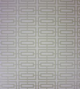 Kikko Trellis Vinyl Wallpaper by Osborne & Little Linen/Pale Gilver
