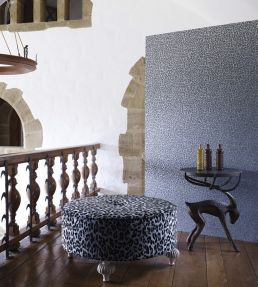 Pardus Wallpaper by Osborne & Little Metallic Silver/Pale Stone