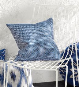 Paxos Fabric by Osborne & Little Mandarin/Rust/Ivory