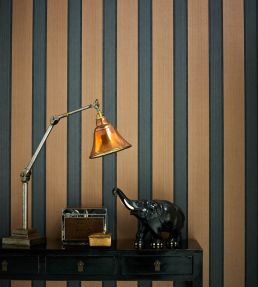 Portland Wallpaper by Osborne & Little Slate/Bronze