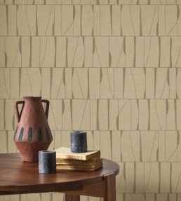 Otavia Wallpaper by Casadeco Beige lin