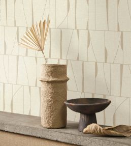 Otavia Wallpaper by Casadeco Beige sable