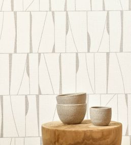 Otavia Wallpaper by Casadeco Blanc craie