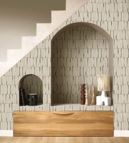 Otavia Wallpaper by Casadeco Noir fusain