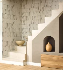 Otavia Wallpaper by Casadeco Noir fusain