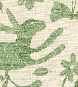 Otomi Fabric by Lewis & Wood Leafy
